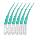 Sæt af interdentalbørster 60 stk længde 65 mm diameter ca. 0,8–2 mm farvede til rengøring af interdentalrum 2