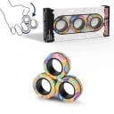 Sæt af magnetiske fidget ringe 3 stk antistress værktøj til at lindre stress og støtte koncentration i ABS plast 3