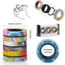 Sæt af magnetiske fidget ringe 3 stk antistress værktøj til at lindre stress og støtte koncentration i ABS plast 4