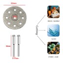 Sæt af skiver til mikrofræser 31 stk. Savskiver HSS 22 til 50 mm Diamant- og skæreskiver Spidser 3,17 mm Sølv og sort Til træ, metal og sten 5