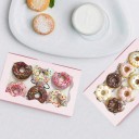 Sæt med 10 stk. papirkasser til gaver 18×11×4 cm med vindue farvet kasse til indpakning af slik og gaver 7