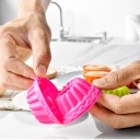 Sæt med 12 stk. silikoneforme til mini boller 6,5 x 6,5 x 2,7 cm tilfældige farver bagning af desserter 7