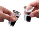 Sæt med 15 ml shotglas med forgyldt kant, 6 stk. Shotglas til spiritus Elegante miniglas til alkohol Spiritus, likør, vodka 2