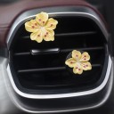 Sæt med 2 bilparfumeklips Blomster Peach Blossom Luftfrisker Vent Vent Dekoration Aroma Diffuser Frisk luft til interiør 4