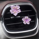Sæt med 2 bilparfumeklips Blomster Peach Blossom Luftfrisker Vent Vent Dekoration Aroma Diffuser Frisk luft til interiør 5