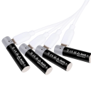 Sæt med 2 genopladelige AA-batterier 3400 mWh Lithium-ion 14,5 x 50,5 mm med USB-C-opladning Genanvendelig Økologisk erstatning for alkaliske 2
