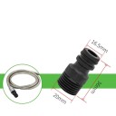 Sæt med 2 havehaneadaptere 1/2&quot; BSP Udvendig gevind Lynkoblinger til slange Plastiktilslutning til vandingssystem 2
