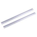 Sæt med 2 stk tætningslister til brusedøre 1 m 12 mm til glas 4–6 mm Transparent PVC bundtætning mod lækage 1