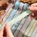 Sæt med 20 ruller tape med blomsterdesign Have maleri 2 m til dekoration af dagbøger, planlæggere, invitationer og andre kreative projekter 3