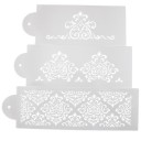 Sæt med 3 dekorative stencils med ornament 2
