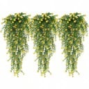 Sæt med 3 hængende kunstige blomster med farverige blomster 75 cm Hængende dekoration til lejligheden og haven Kunstig plante til væggen 2