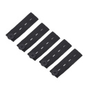 Sæt med 5 knapper i taljen, 8 x 2,5 cm, elastisk knappeforlænger, bukser, jeans, gravidtøj, polyester, gummi 3