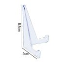 Sæt med 5 stk akrylstandere til genstande størrelse XL 8,5 x 5 cm transparent stander til dekoration og udstilling i hjemmet 2