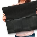 Sæt med 50 sorte engangspapirbind med et vandtæt lag 45x33 cm hygiejnebind 3