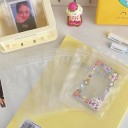 Sæt med 50 stk plastposer 10×15 cm gennemsigtige lukkede poser til smykker, fotos og opbevaring af småting 3