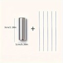 Sæt med 6 neglemagneter 3 x 1 cm katteøje-effekt fleksibel jerntrådsbarre forskellige designs neglekunstværktøjsmagnet til gellack negledekoration 2