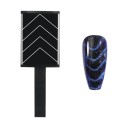 Sæt med 6 neglemagneter 3 x 2 x 0,6 cm Magneter med forskellige mønstre Cat Eye-effekt Magnet til gellack 3D-design Neglekunstværktøj Negledekoration 7