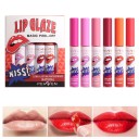 Sæt med 6 peel-off lipglosses 2 g Lipgloss Langvarig effekt Nem at fjerne Klister ikke Forskellige nuancer til hver dag 2