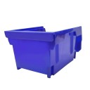 Sæt med 6 stk. plastisk stabelbare kasser 13x10x8 cm opbevaringsboks til skruer værksted legetøj kontor organisér med tilbehør 4