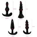 Sæt med 7 erotiske legetøj vibrator analplugs analkugler silikone til ham og hende diskret emballage 3