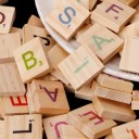 Sæt med farvede Scrabble-bogstaver, 100 stk. 3