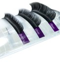 Sæt med kunstige volumenvipper D 0,10 mm Sæt med 6 æsker i forskellige længder til eyelash extensions 6 æsker med individuelle kunstige vipper med længderne 7 mm 8 mm 9 mm 10 mm 11 mm 12 mm 2
