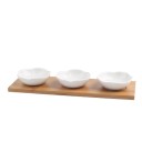 Sæt med porcelænsskåle med bakke, 3 stk. 9