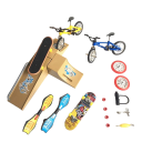 Sæt med rampe, mini-skateboard og cykel Z326 5