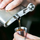 Sæt med shotglas i rustfrit stål med etui til 4 stk. 6