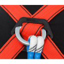 Safety Harness for Working at Heights with 2x 2m Safety Ropes and Carabiners Polypropylene Alloy Steel Load Capacity 2200kg 2