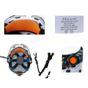 Safety Helmet with Headlamp, Ear Protectors and Safety Glasses Size 52-63 cm PC and ABS Adjustable with Dial for Construction 5