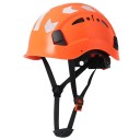 Safety Helmet with Reflective Stickers Size 53-63 cm Breathable ABS Shell Adjustable with Wheel For Construction and Height Work 3