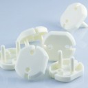 Safety Socket Plug 10 pcs Oval Cover Protecting Children from Electric Shock White Plastic Dimensions 3.7 x 3.3 x 1.6 cm 2