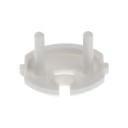 Safety Socket Plug 10 pcs Round Cover Protecting Children from Electric Shock White ABS Plastic Dimensions 3.8 x 1.8 cm 1