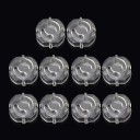Safety Socket Plug 10 pcs Transparent Cover Protecting Children from Electric Shock Plastic ABS Dimensions 3.8 x 3.8 x 1.8 cm 1
