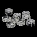 Safety Socket Plug 10 pcs Transparent Cover Protecting Children from Electric Shock Plastic ABS Dimensions 3.8 x 3.8 x 1.8 cm 2