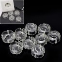 Safety Socket Plug 10 pcs Transparent Cover Protecting Children from Electric Shock Plastic ABS Dimensions 3.8 x 3.8 x 1.8 cm 3