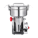 Sähköinen kahvimylly 2000 W 28000 rpm Ruostumattomasta teräksestä valmistettu jyvämylly ylikuormitussuojalla 1000 g Jauhatuskone viljalle, maissille ja yrteille 36 x 19 x 13,4 cm 2
