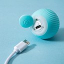 Sähköinen kilpapallo kissoille, interaktiivinen metsästyslelu, säädettävä nopeus, USB-C-lataus, halkaisija 4,3 cm 4