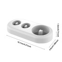 Sähköisen hammasharjan teline 10,7 x 4,8 x 1,8 cm Varausteline Yhteensopiva Oral-B Muovinen kylpyhuoneen järjestäjä 3