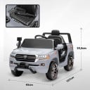 Sähkökäyttöinen auto lapsille kauko-ohjauksella 15 m:iin, 12 V akulla ja MP3 musiikilla 107 x 65 x 55,5 cm, kantavuus 30 kg, lapsille alkaen 3