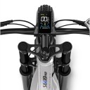 Sähkökäyttöinen maastopyörä Shengmilo S600 Pro Kaksi moottoria 2 x 80 Nm Akun jännite 48 V 25 Ah Shimano 7 vaihdetta Täysjousitettu Harmaa Maastoon 3