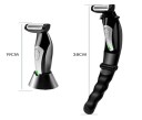 Sähkökäyttöinen partakone selälle ja vartalolle taitettava kahva 38 cm USB-lataus musta selälle, rinnalle ja kainaloille 3