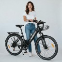 Sähkökäyttöinen pyörä aikuisille Samebike RS-A01 Pro Moottori 250 W Akku 36 V 15 Ah Shimano 7 vaihdetta Etukori ja tavarateline Kaupunkiin 4