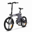 Sähkökäyttöinen pyörä DYU T1 Harjaton moottori 250 W Litiumakku 36 V 10 Ah 20 tuuman renkaat Shimano 7 vaihdetta Levyjarrut Harmaa Kaupunkiin 2