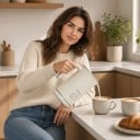 Sähkökermavaahtimuri Cafelffe 4v1 Lämmin ja kylmä vaahto Maitojen lämmitys ja kuuma suklaa 120 ja 240 ml Kermainen Lattea ja cappuccinoa varten 3