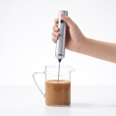 Sähkökermavaahtimuri MHW-3BOMBER 2 vispilää 3 nopeutta Akusto 1500 mAh USB-C-lataus Ruostumaton teräs 304 Hopea Latte- ja cappuccinoa varten 2