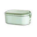 Sähkölämmitettävä ruokalaatikko, tilavuus 1000 ml ja kaksi erillistä osastoa 20,5 x 13 x 8,5 cm 2