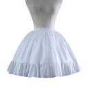 Saia curta branca volumosa para senhora 1