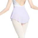 Saia de dança com corte leve e translúcido em nylon e spandex para ballet, ginástica e treino de dança 12